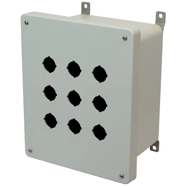 Allied Moulded Products - AM1086P9, Push Button Enclosure, 10.14H x