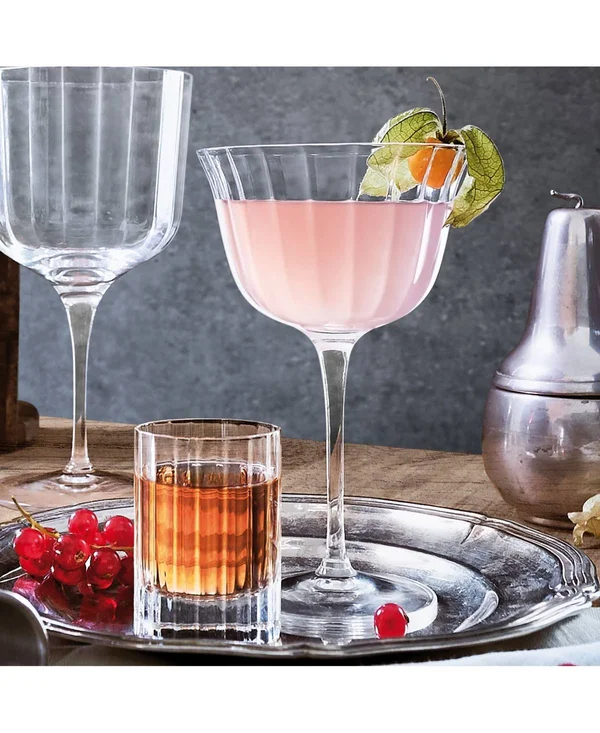 Bach 8.75 oz Retro Fizz Glasses - Set of 4 - Clear