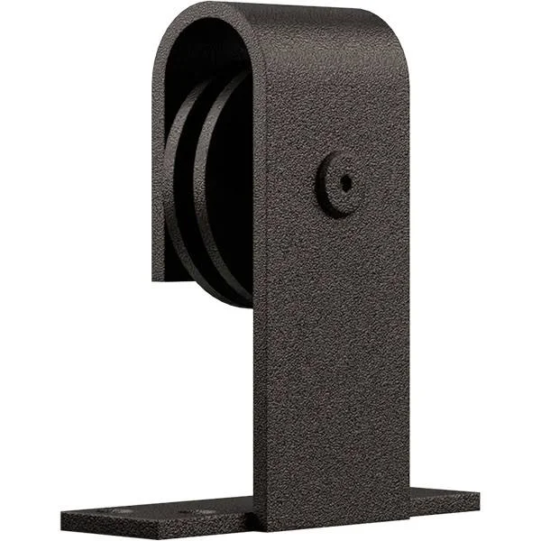Premium J-Top Mount Roller Hanger w/ Bolts for Barn Door (Arch Bronze)
