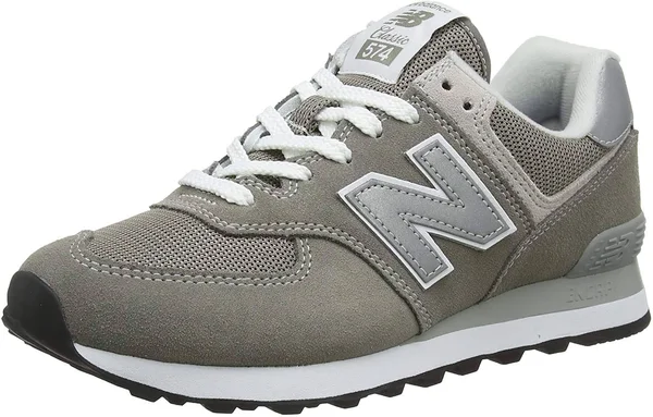 New Balance Women's 574 Lifestyle Shoes - Grey/White (Size 11.5)