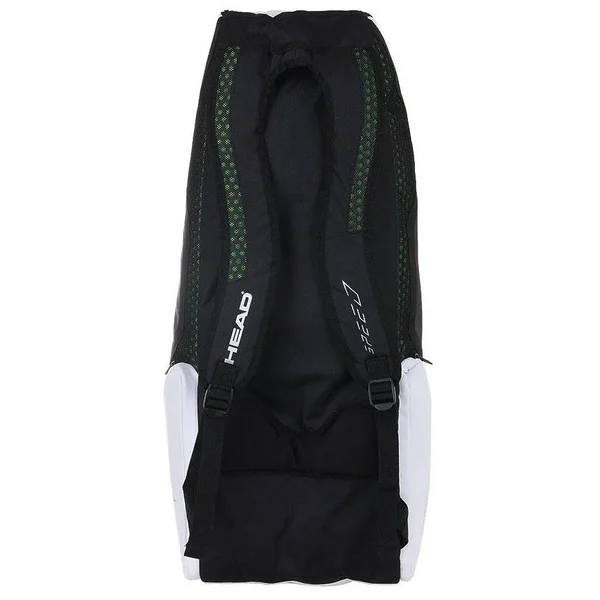 Head Djokovic 6R Combi Tennis Bag (Black/White) - 30.5 x 14 x 11.5 inches
