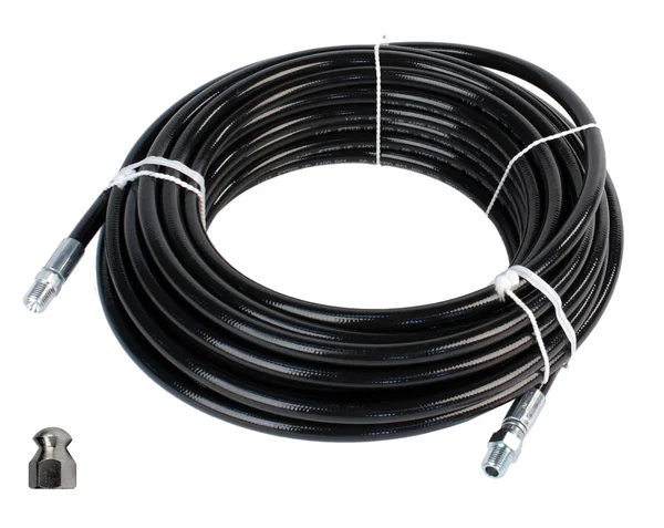 Schieffer 1/4x22 x 150& 4400 PSI Thermoplastic Sewer Jetter Hose & 8.0 Nozzle