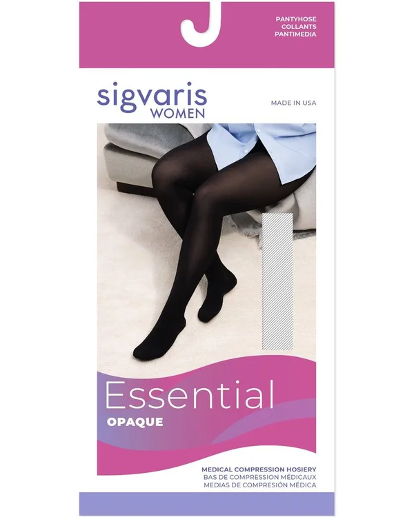 Sigvaris 862PMPW99 20-30 mmHg Select Comfort Pantyhose-Med-Petite-Black