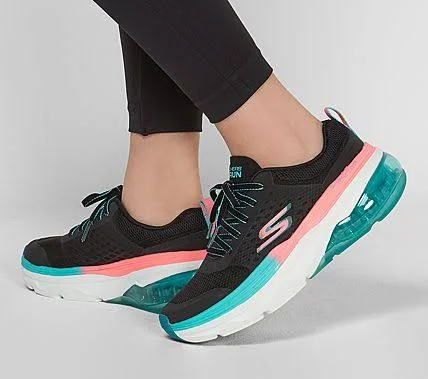 Skechers Women's Max Cushioning Air - Total Advantage Black/Turquoise 8.5