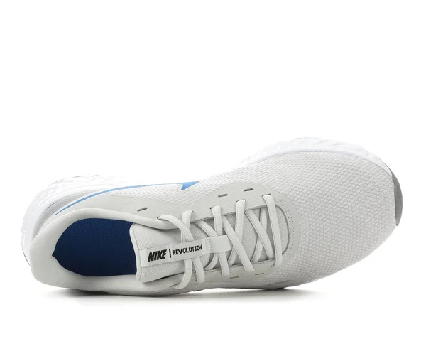 Men's Nike Revolution 5 Running Shoes in Grey/Blue/White Size 7 Medium