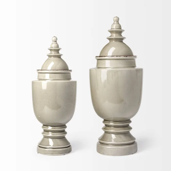 Mercana Branigan I Small Gray Ceramic Urn 68569
