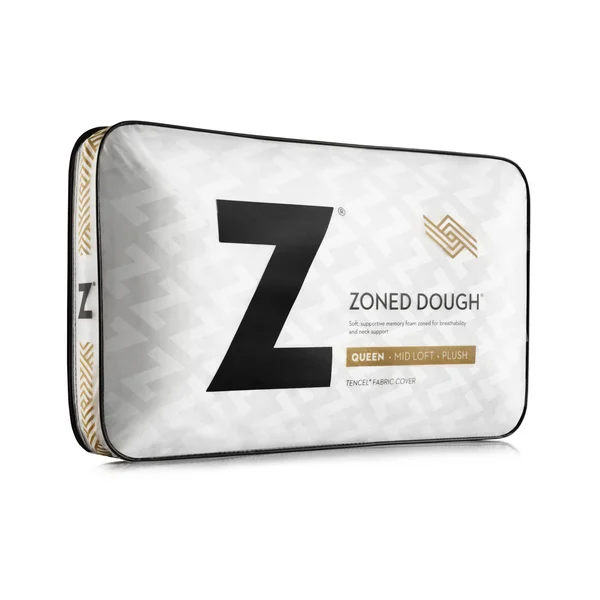 Malouf Zoned Dough Pillow King High Loft Firm