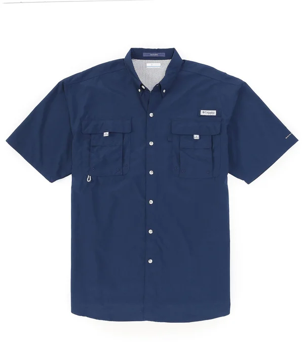 Columbia Men's PFG Bahama II Short Sleeve Fishing Shirt - 5XT - Blue