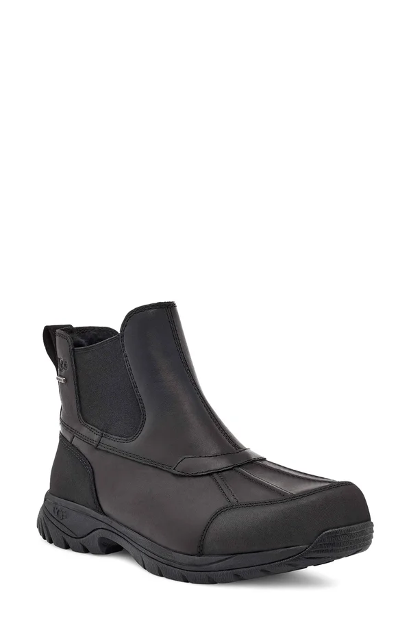Ugg Mens Butte Chelsea Boot, Men's, Size: 17, Black