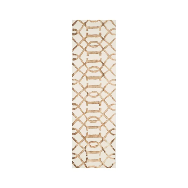 Safavieh 9& x 12& Dip Dye DDY712E Ivory, Camel Rug