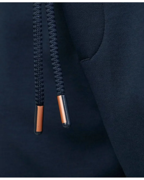 Hugo Boss - Regular Fit Jogging Pants with Layered Metallic Logo - Dark Blue