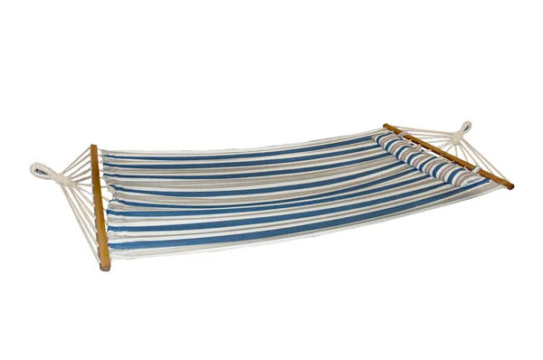 Bliss Hammocks Oversized Hammock with Spreader Bars and Pillow - Nautical Stripe