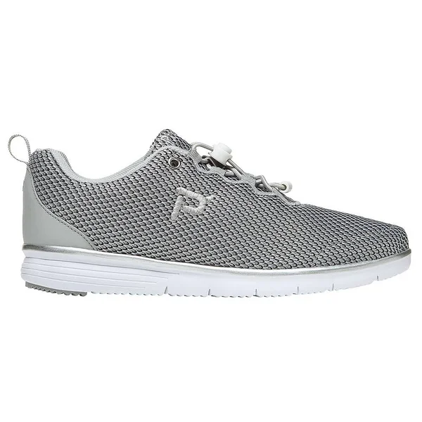 Propet Women's TravelFit Prestige Silver/Black 9.5 W