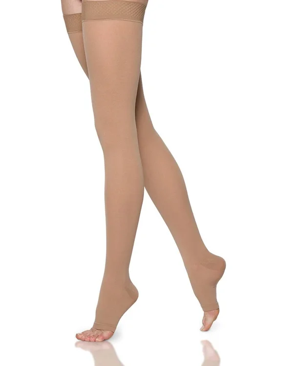 Sigvaris 552 Secure 20-30 mmHg Open Toe Thigh High - Beige, G3