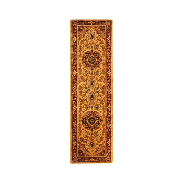 Safavieh Classic CL763A 2&3x22 x 10&0x22 Runner Light Gold, Red Area Rug
