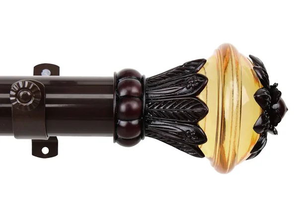 Rod Desyne Paradise 1.5x22 Non-Telescoping Curtain Rod -Cocoa 12 ft