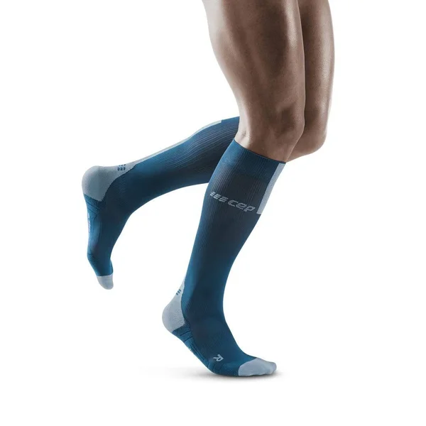 CEP Men's Tall Compression Socks 3.0 Blue/Grey IV