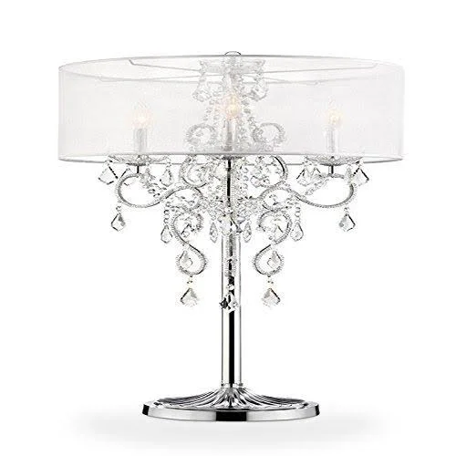Ore International K-5153F Floor Lamp, Crystal
