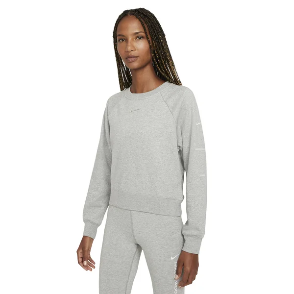 Nike Womens Swoosh Crew - Grey/White Size S