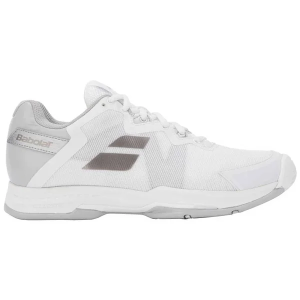 Babolat SFX3 Women's All Court Tennis Shoes- White/Silver - 9.5