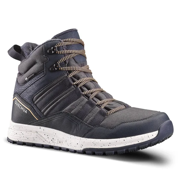 Quechua Men's Sh100 X-Warm - Waterproof Mid Hiking Boots in Carbon Gray, Size 12