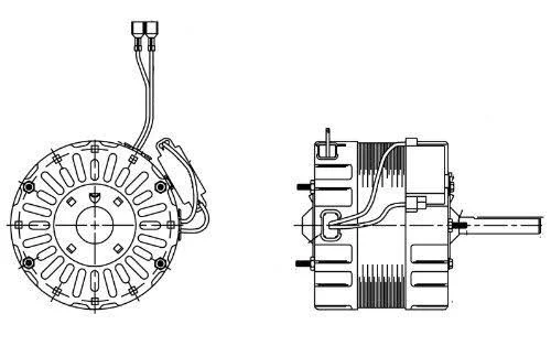 Ventamatic XE404 2.1-Amp PSC Replacement Motor for Power Attic Ventilators