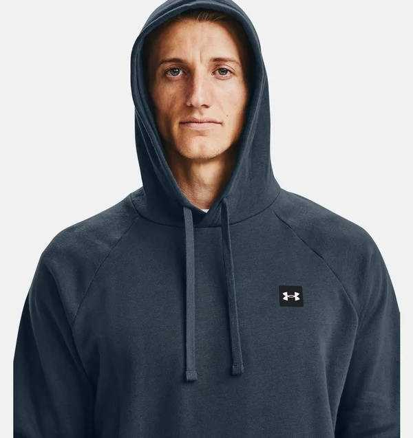 Under Armour Men's Rival Fleece Hoodie - Blue, XL