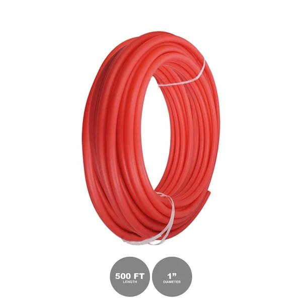 Pexflow PFR-R1500 Oxygen Barrier PEX Tubing - 1 inch x 500 Feet, Red