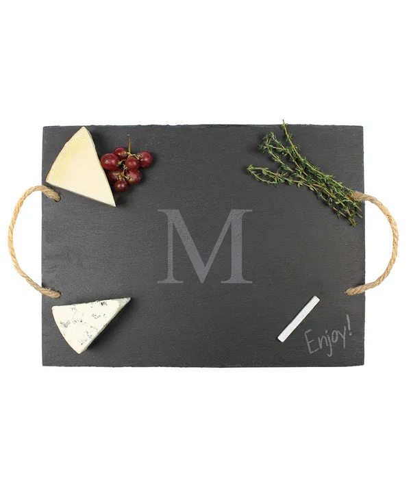 Cathy&s Concepts Slate Serving Board - Letter M
