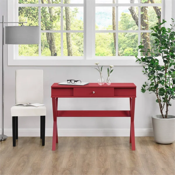 Ameriwood Home Campaign Desk - Multiple Colors, Red