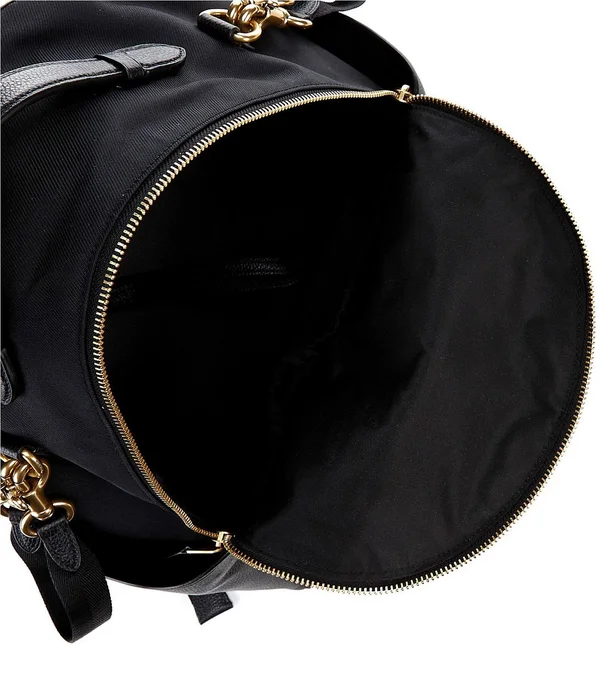 Coach Nylon Baby Backpack - Black/Brass
