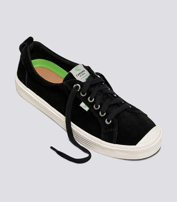 Cariuma OCA Low Black Suede Sneaker Women - Black