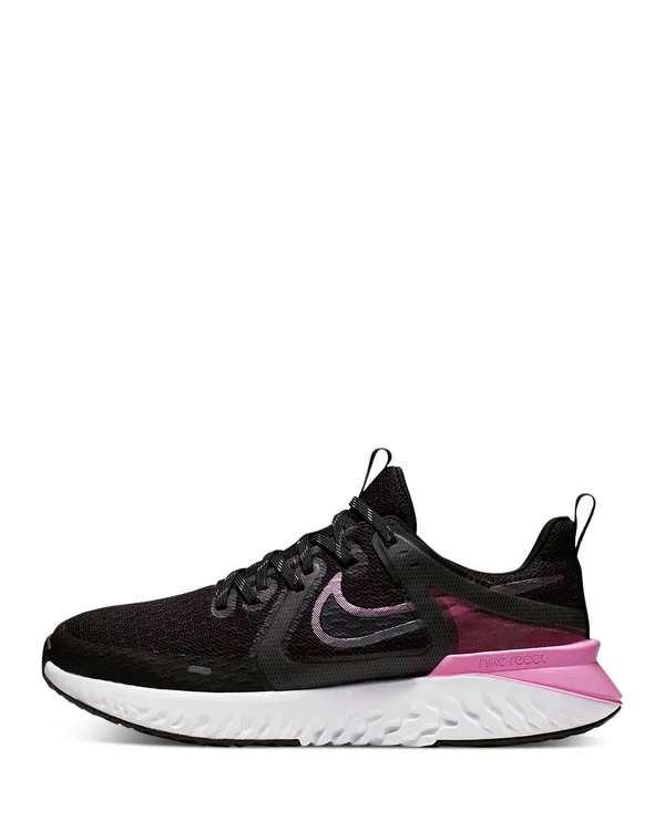 Nike Legend React 2 Black/Pink Women's Running Shoes, Size: 7.5