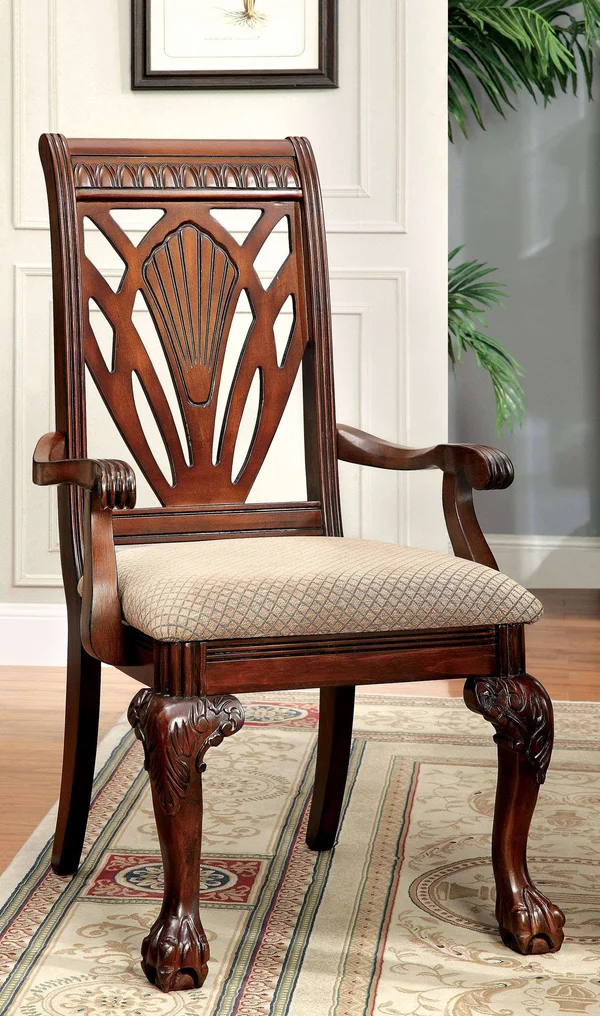 Petersburg I Cherry Arm Chair Set of 2