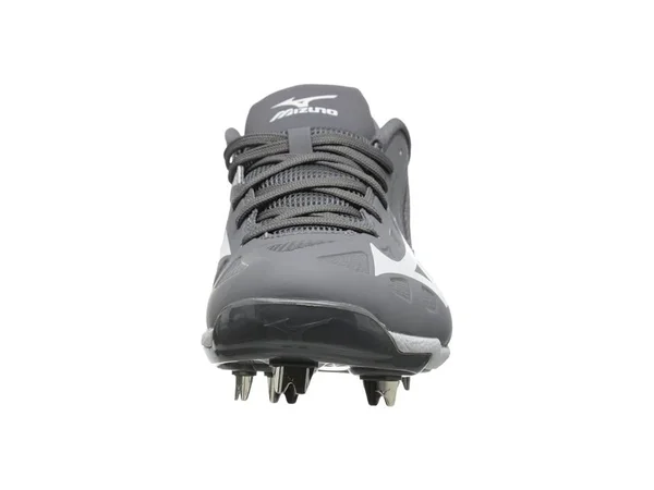 Mizuno Heist IQ Metal Baseball Cleat - Low - Grey/White 13 - Men's