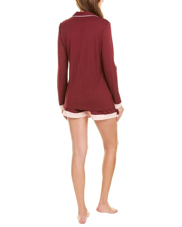 Cosabella Women's Bella Long Sleeve Top & Boxer PJ Set