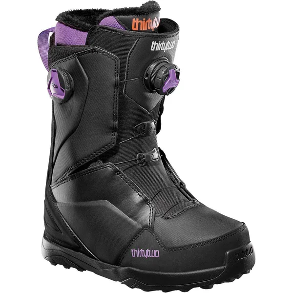 thirtytwo Lashed Double Boa Snowboard Boot - Women's Black/Purple - 5.0