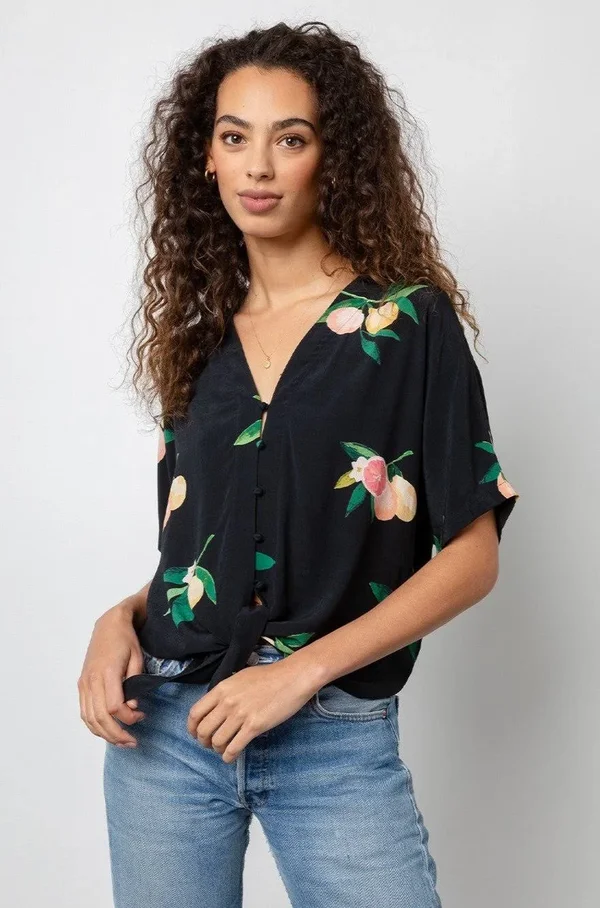 Rails Thea Top - Black Grapefruit
