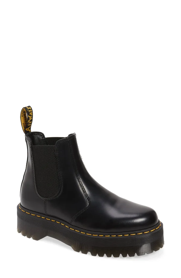 Dr. Martens Black 2976 Quad Faux-Fur Lined Boots
