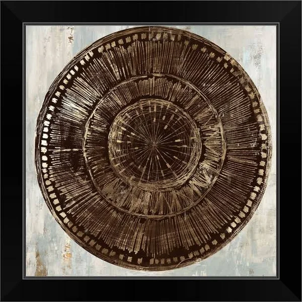 Zulu Gold I, Black Framed Wall Art, 16x16, Great Big Canvas