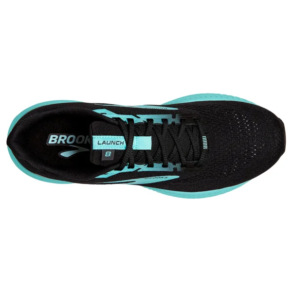 Brooks Women's Launch 8 - Black - Ebony, Blue Tint
