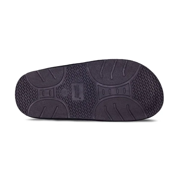 RJ Fuzzies Sheepskin RJS-100-BLACK-M Ladies SCUFF, Black - Medium