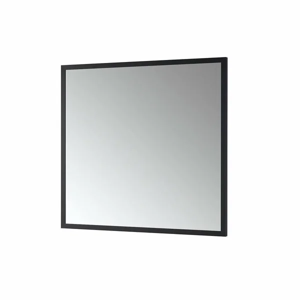 LUXAAR Nuova 34 in. W x 36 in. H Framed Rectangular Bathroom Vanity Mirror in Matte Black