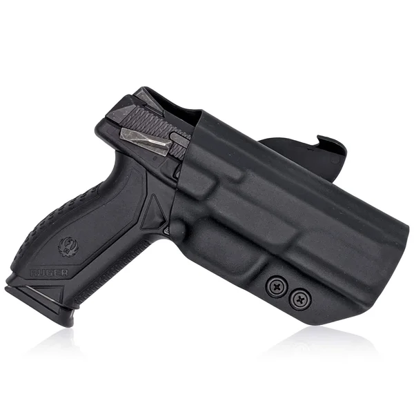 Concealment Express OWB Kydex Paddle Holster - Ruger American Full size, Right Hand, Carbon Fiber Black, RGR-AMRCNFS9-CF-RH-OWBPD