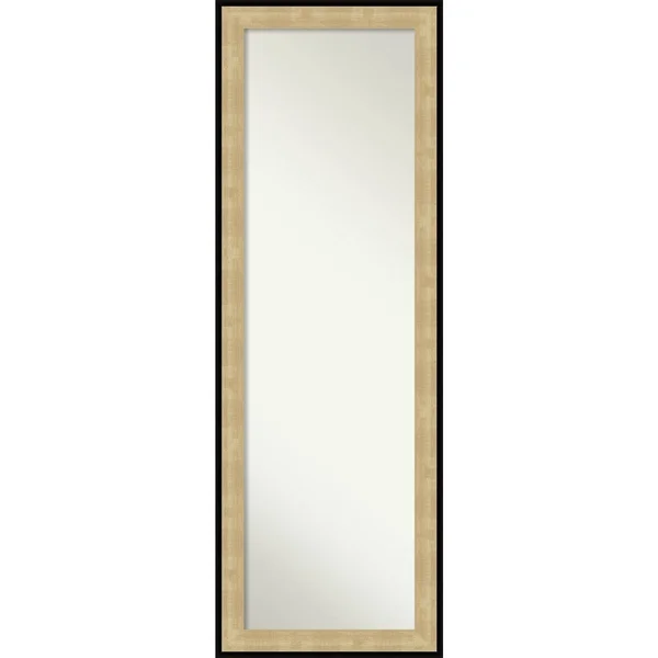 Amanti Art Swan Champagne Black Full Length Over-The-Door Mirror, Gold