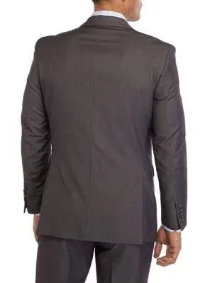 Mens Perry Ellis Suit SEPARATE Twill Jacket - Grey 40r Grey