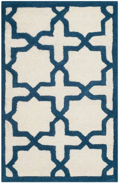 Safavieh Cambridge Rug CAM125 Ivory, Navy, 2&3x22 x 3&9x22
