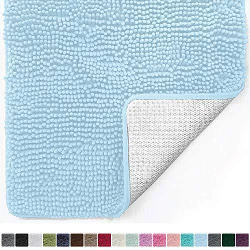 Gorilla Grip Original Luxury Chenille Bathroom Rug Mat, 60x24, Extra Soft and Absorbent Shaggy Rugs, Machine Washable, Quick Dry