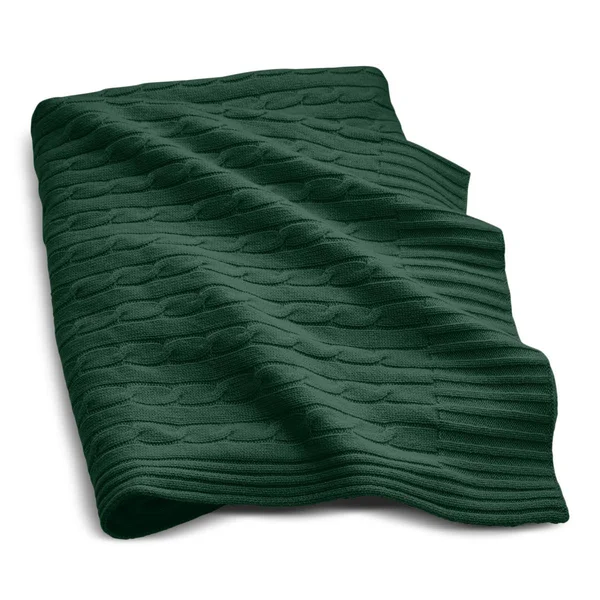 Ralph Lauren Cable Cashmere Throw Blanket - Heather Gray