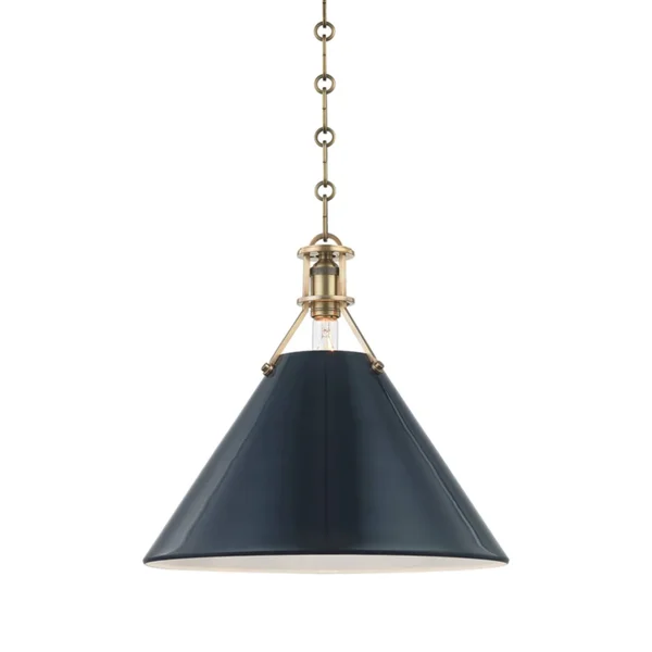 Hudson Valley MDS352-AGB/DBL Painted NO.2 1 Light Large Pendant